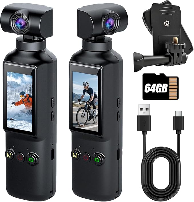 270° Rotatable Anti-Shake Pocket Camera