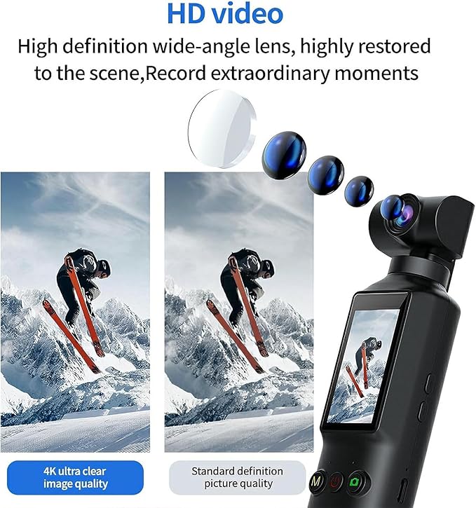 270° Rotatable Anti-Shake Pocket Camera